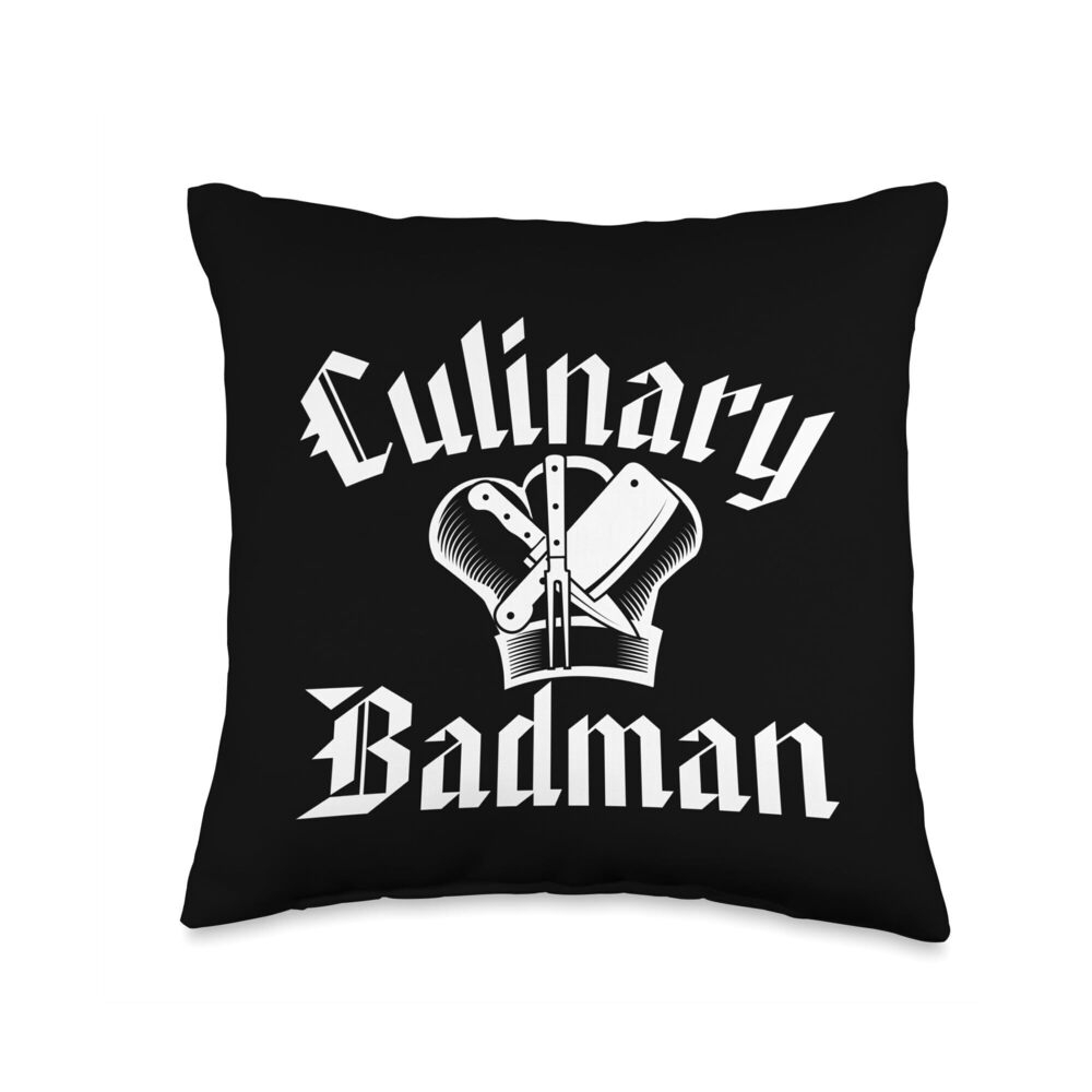 7457 Chef Funny - Culinary Badman Throw Pillow